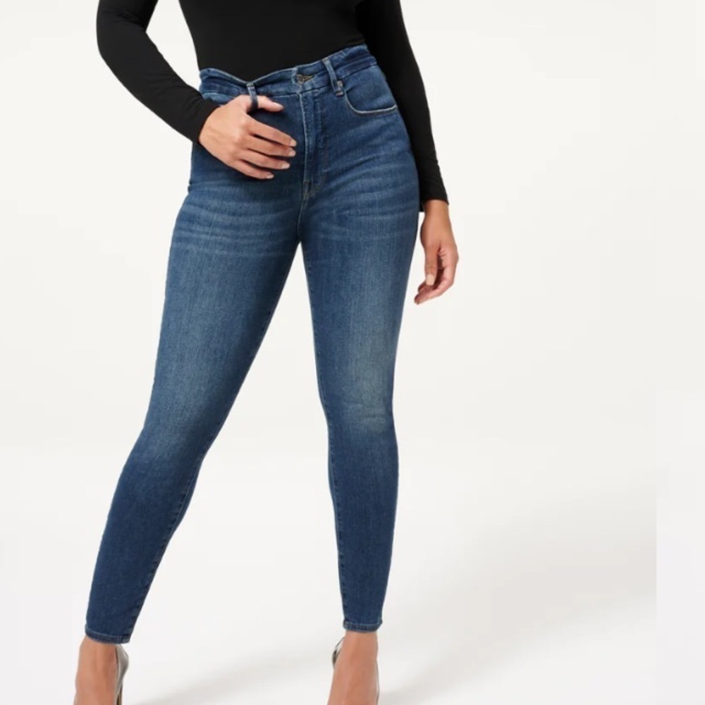 Good American Good Legs High Rise Blue Skinny Jeans